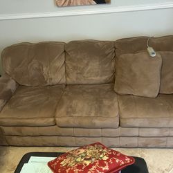 Couch Take Opens Into A Sleep Number Bed