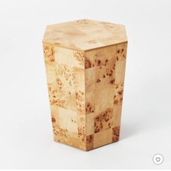 Boho Threshold Ogden Burled Wood Accent Table 