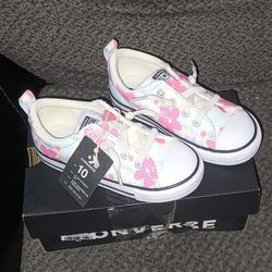 Converse New Girls Shoes Flower Print 