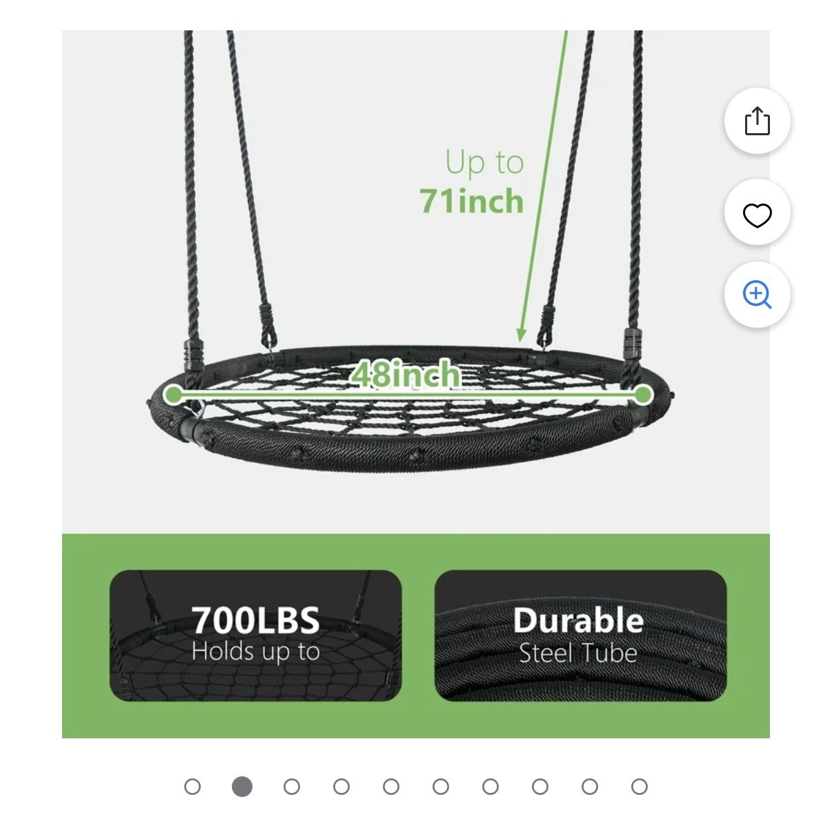 48 Inch Web Tree Swing