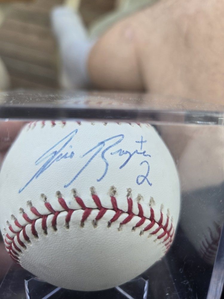 Autographed Baseball Of Phillies Great Rico Brogna