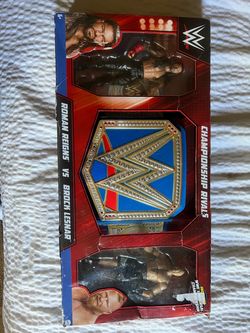 wwe belt and figures