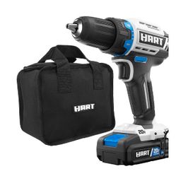 Hart 20 volt Cordless Brushless 1/2" Drill/Driver Kit With Bag and Battery