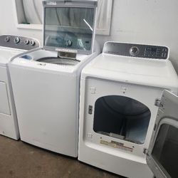 SAMSUNG SET STEAM WASHER AND ELECTRIC DRYER 
