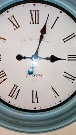 Large wall clock - Retro "The Grand Hotel Paris" replica
