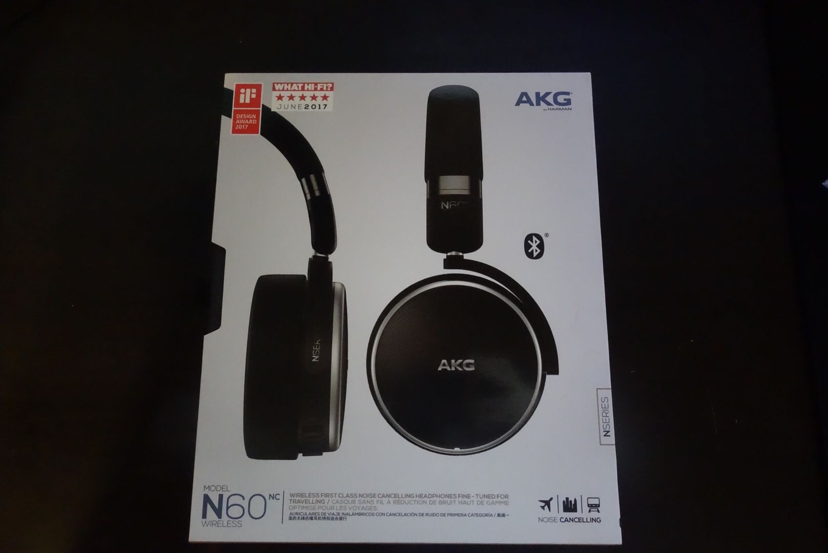 AKG N60 NC wireless noise canceling headphones