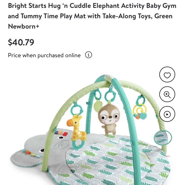 Play Mat Bright Starts Elephant Gym Elephant Gym Hug And Cuddle