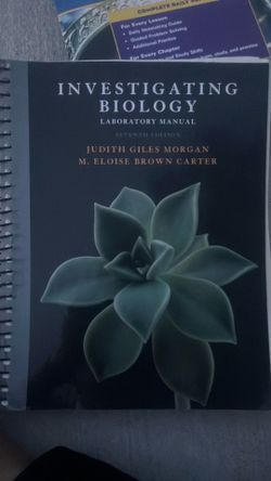 Investigating biology manual