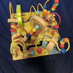 Wooden Activity Cube 