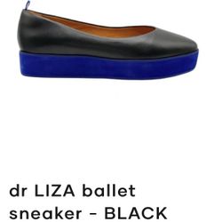 Dr Liza Leather Ballet Sneaker LNew) Black