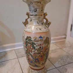 2 Large Floor Decorative Vases