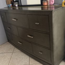 Gray 8 Drawer dresser