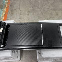 Tesla OEM Model S X Plaid Carbon Fiber Center Console 1564447-00-A 2021 2022 2023