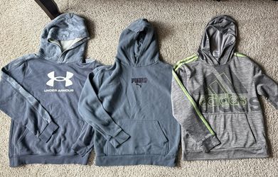 3 Boys Large Hoodies