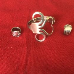 Sterling Silver Bracelet & Rings