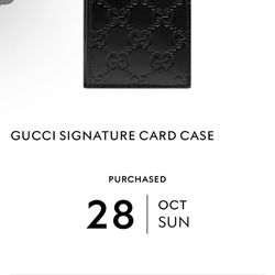 Men’s Gucci Signature Card Case Wallet