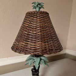 Bronze Monkey Bamboo Lamp