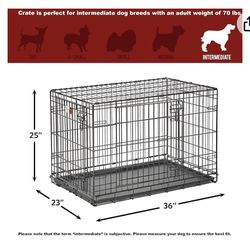 DOG CRATE NIB/ 36L X 23 W x 25 H/ Midwest Home For Pets 