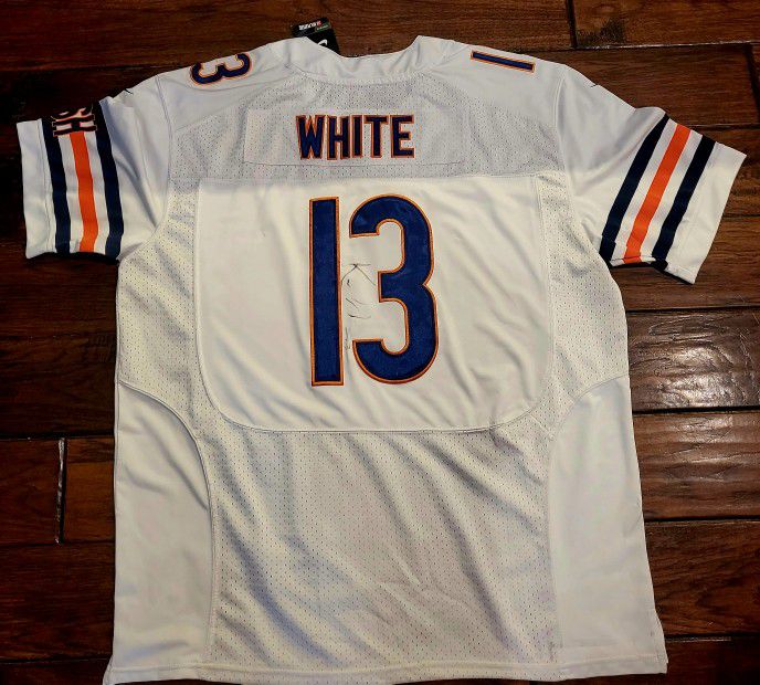 Chicago Bears WHITE 13 signed jersey 