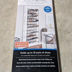 36-Pair over the door shoe rack - Brand New