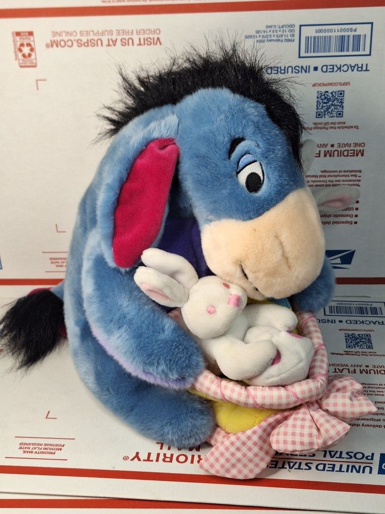 12" Easter Eeyore with Friends plush toy (Easter basket, Disney Store)