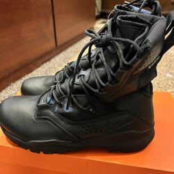 Nike Mens 9.5 SFB 2 8" Gore-Tex Black Leather Tactical Military Boots AQ1199-001