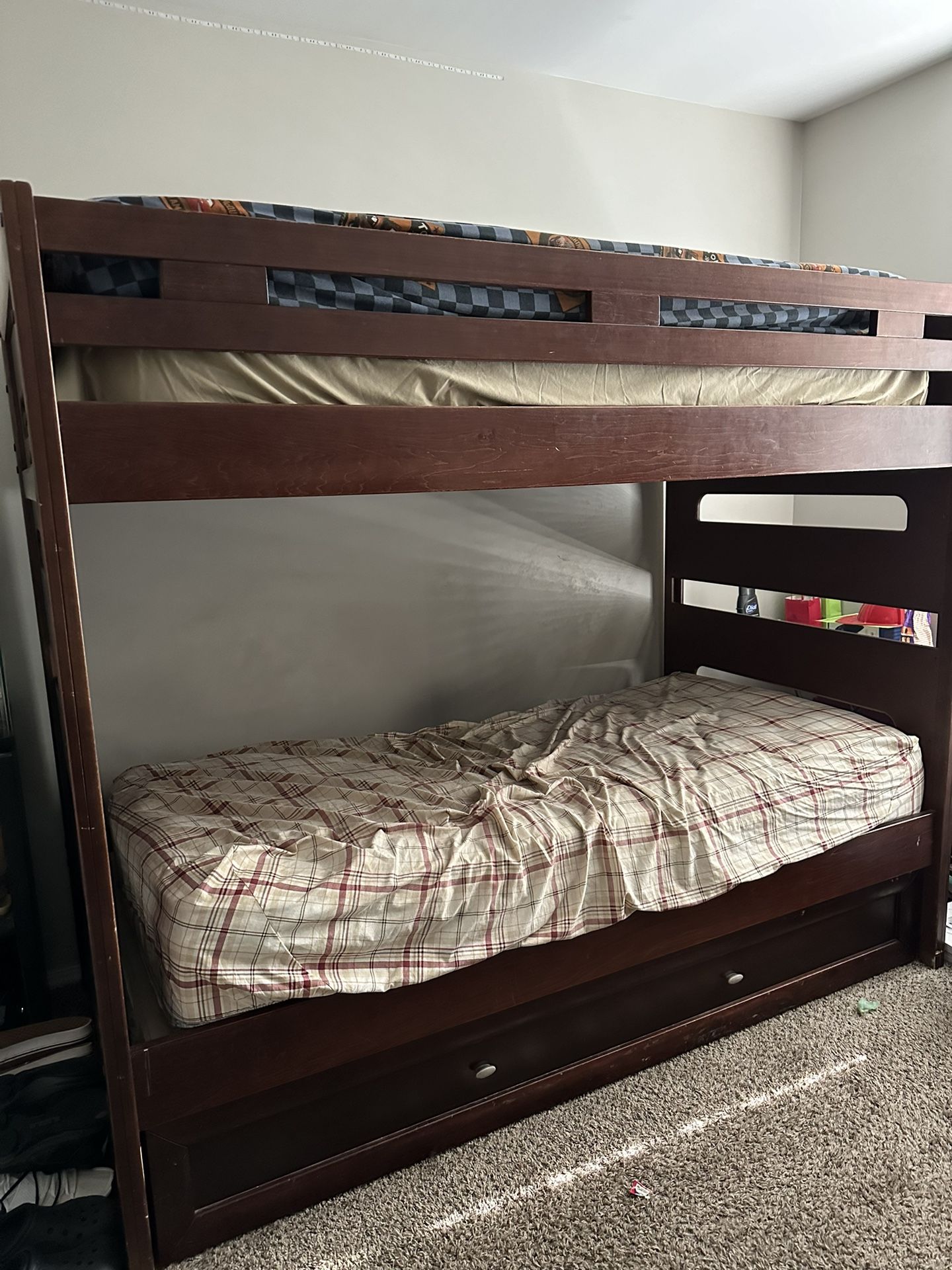 3 Way Bunk Bed With Mattresses 