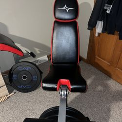 Workout Bench And Weights 