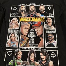 WWE WrestleMania 41 "I Was There" Vegas Event T-Shirt Size XL Authentic