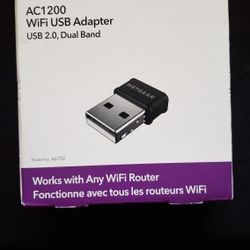 NetGear AC1200 WiFi USB Adapter USB 2.0 Dual Band