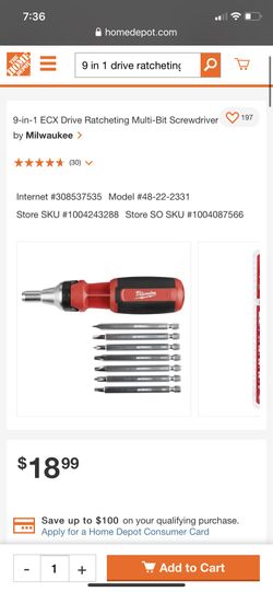 Milwaukee screwdriver set