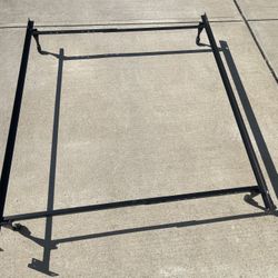 Adjustable Metal Bed Frame With Wheels
