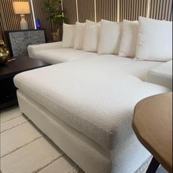 Ivory Oversize  Sofa Chaise 