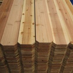 8ft cedar fence pickets ($3.85)Limited Offer