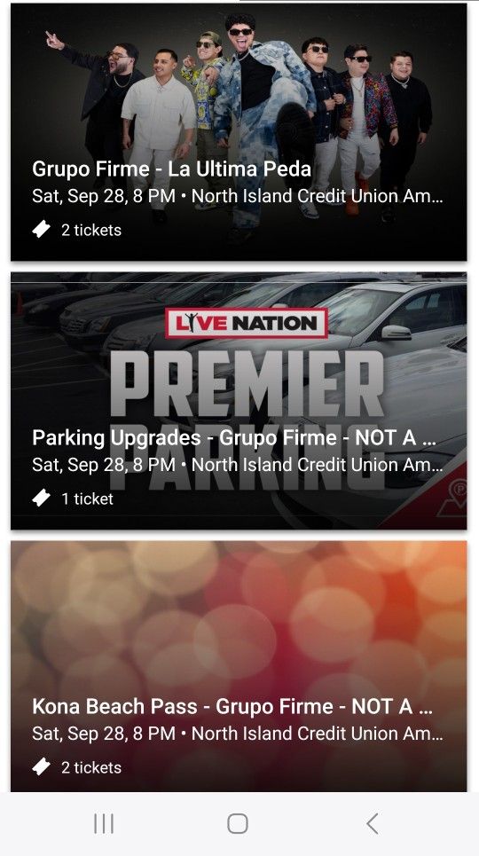 Grupo Firme Tickets W/Parking & Seat Upgrade