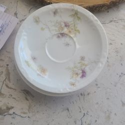 Beautiful. 5 Limoge Sm Saucers
