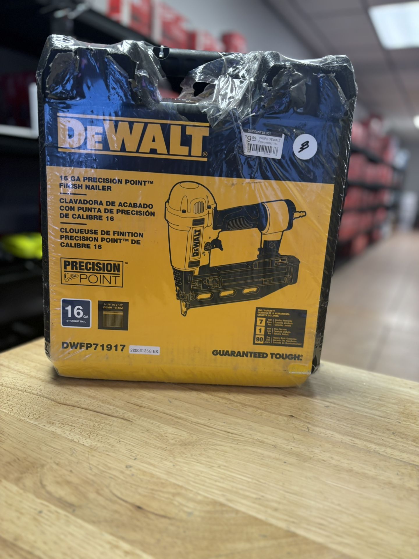 Pneumatic 16-Gauge 2-1/2 in. Corded Finishing Nailer