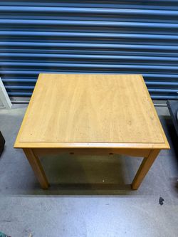 Small Square Wooden Side Table