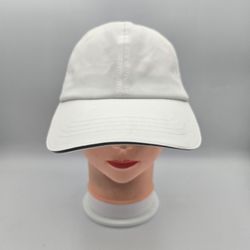 Time & Tru Arctic White Breathable Lightweight Adjustable StrapbackHat OSFM