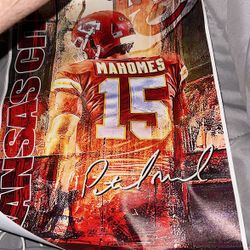 Patrick Mahomes Kansas City Chiefs canvas poster