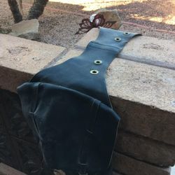 Black Leather Saddlebags $50