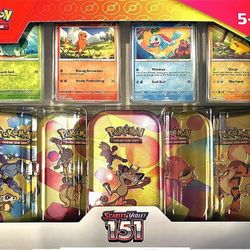 Costco 151 Mini Tin Display Case Brand New Pokemon Cards