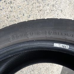 Set of 4 Tires 235/50R 19 