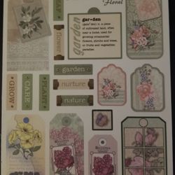 The Creative Touch foral fabric stickers
