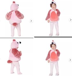 Baby Faux Fur Flamingo Costume