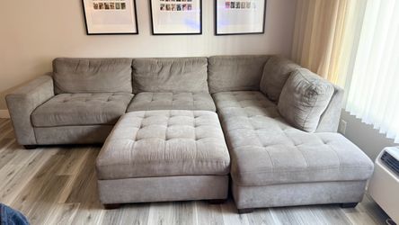 Grey sectional sofa