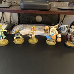 8 Figures Zelda and Metroid Amiibo Collection Excellent Condition Including Dark Samus Valuable Nintendo Figurines