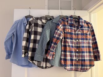 Lot of 4 Boys Button-Up Shirts (5T/XS)