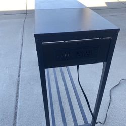 2 Wall Furniture Table, With Built-In Outlets 