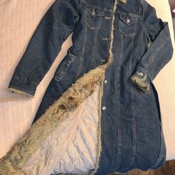 Jean Coat / Abrigo De Mezclilla